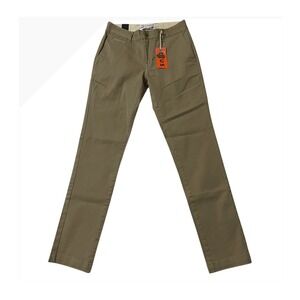 Deus Ex Machina Ford Pant Mens Size 28X31 Slim Washed Sand Chino Motorcycle Bike